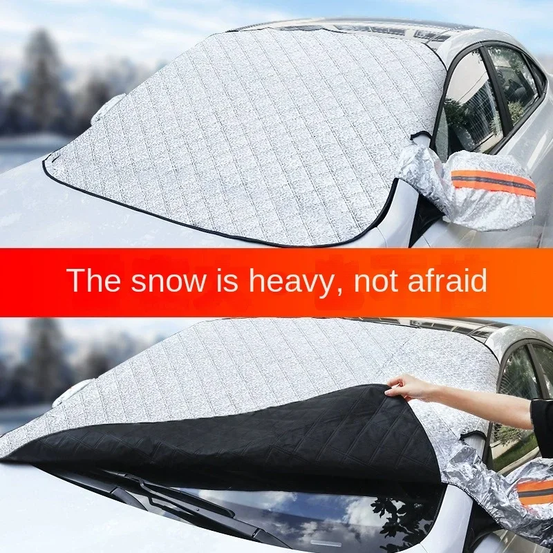 Car Front Windscreen Cover Sunshade Cover Car Windshield Snow Sun Shade Waterproof Protector Automobile Magnetic Cover