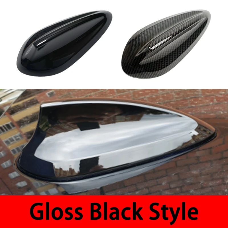 Gloss Black Style Car Shark Fin Antenna Cover For  F 01/02 /20/30/10/34 G 01/30/20 F 15/16/21/45/48 M 3/5 X 4/5/6