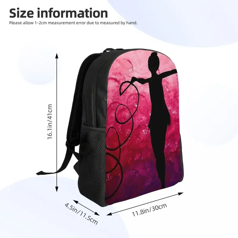 Rhythmic Gymnastics Dance Travel Backpack Women Men School Computer Bookbag College Student Daypack Bags