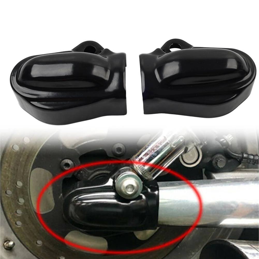 Motorbike Rear Shield Cap Guard Axle Nut Cover Bar Wheel 1pair For Harley VRSC Models 2002-2016 2017 Metal Glossy Black