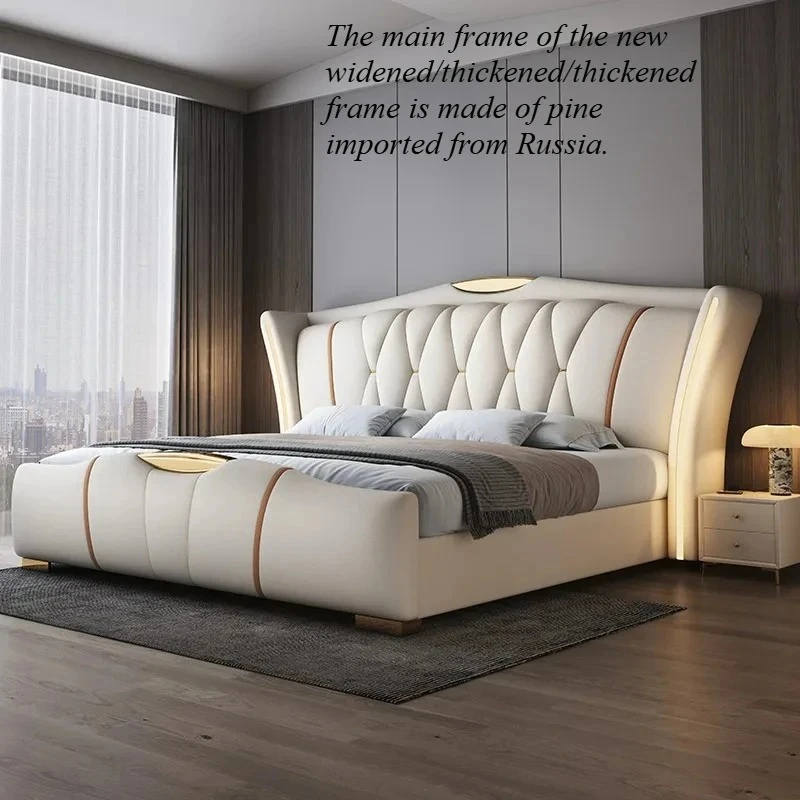 

Frame Double 180x200cm Bed 150x200cm Sleeping Fancy Full Size Bed Luxury Queen Size Minimalist King Home Bedroom Furniture