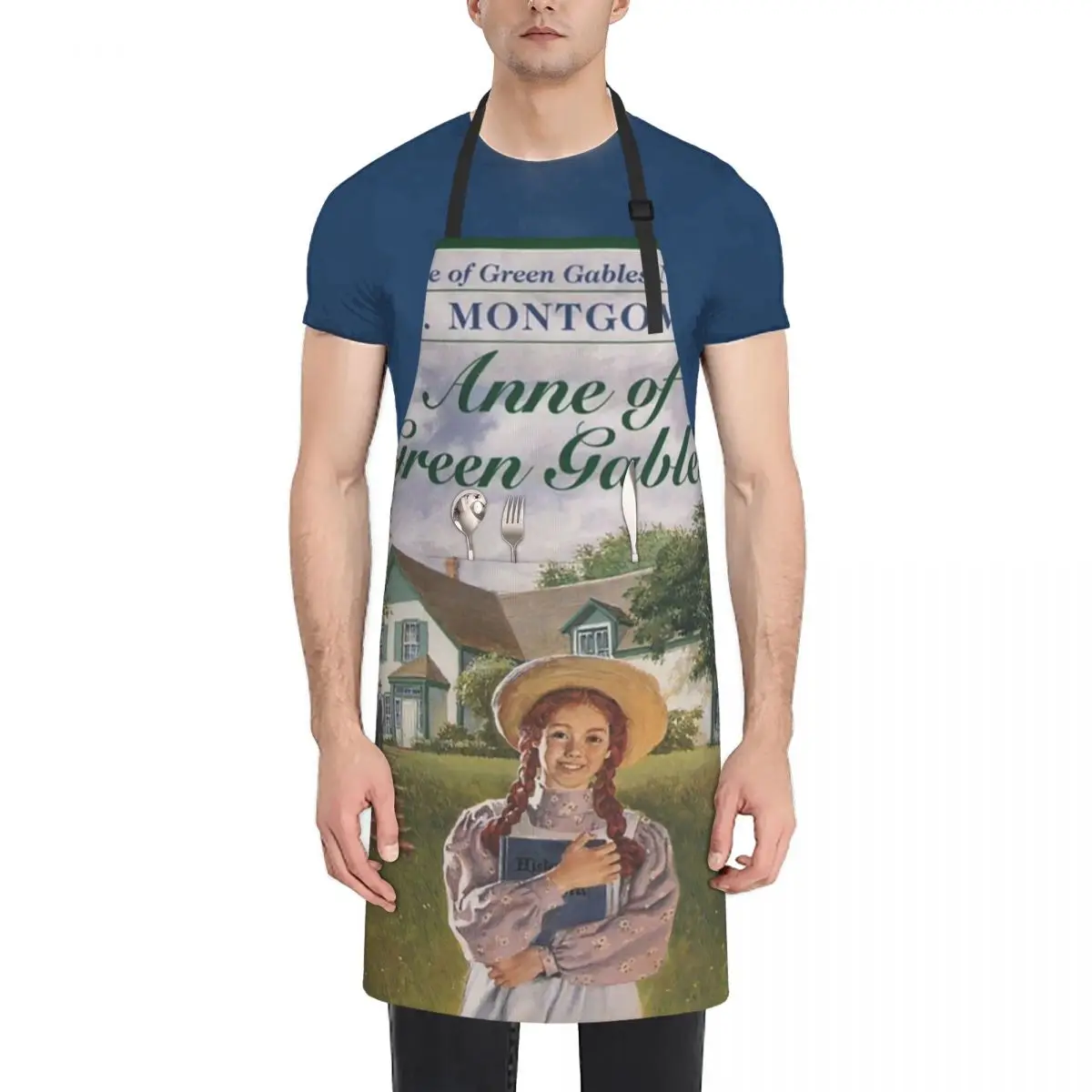 Anne Of Green Gables Aprons Chef Cooking Cuisine Tablier Waterproof Bib Kitchen Cleaning Pinafore for Women Men Painting