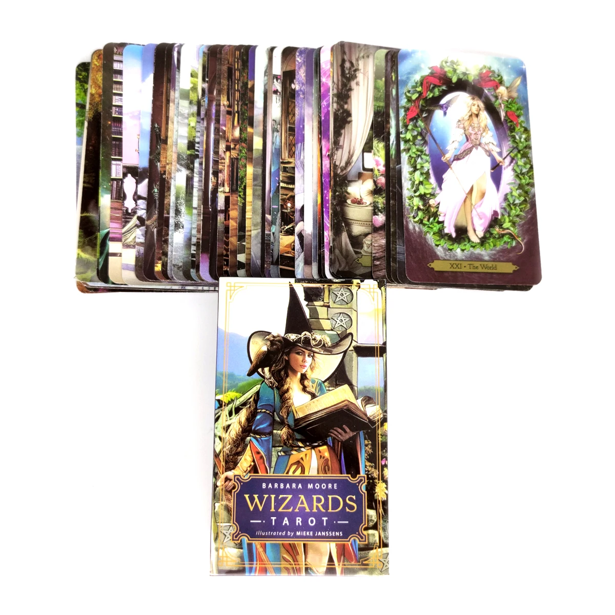 Barbara Moore Wizards Tarotkaarten voor waarzeggerij Persoonlijk gebruik Tarot Volledige Engelse versie Feesten Bordspellen 78 vellen / doos