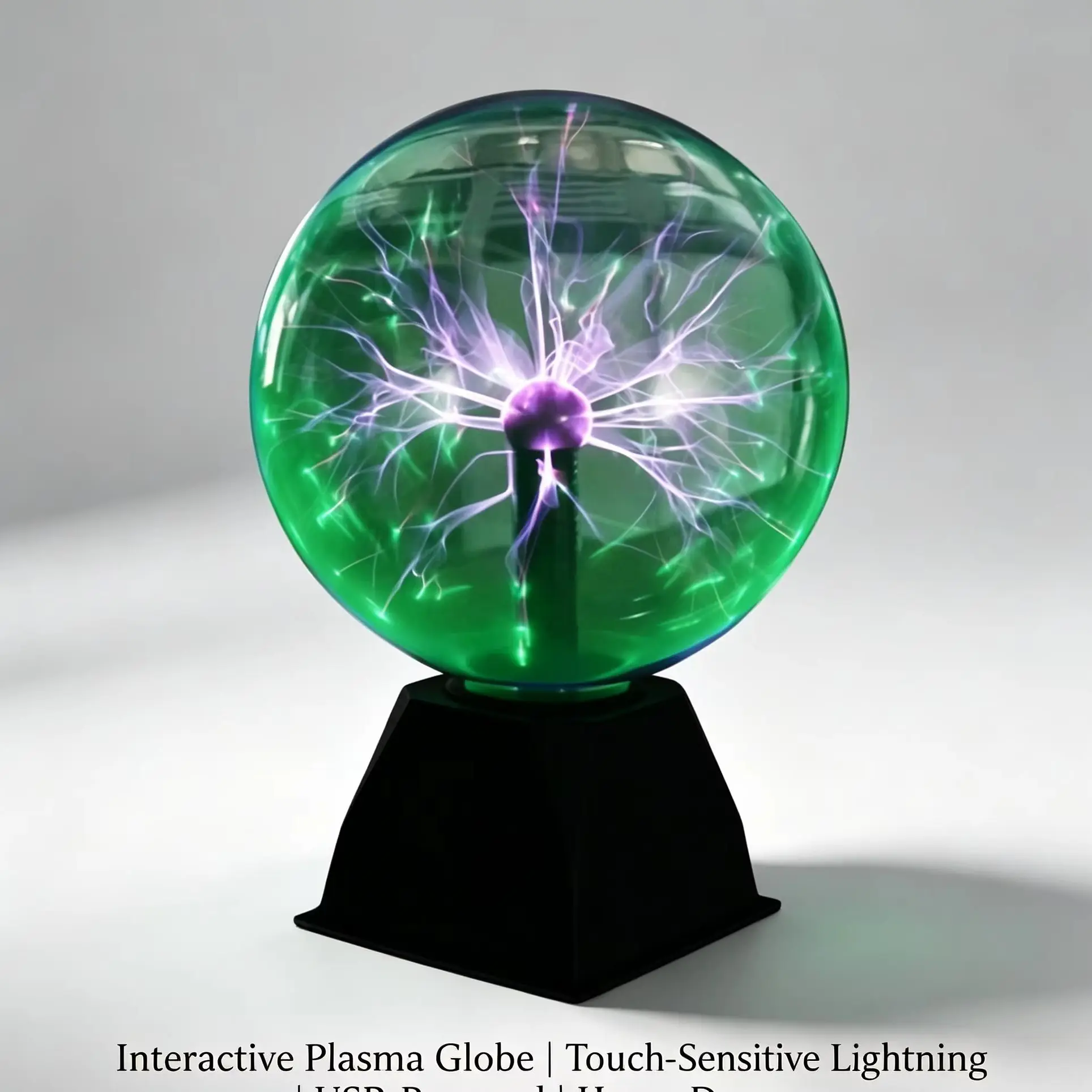 New 4 Inch Plasma Lightning Sphere USB Touch Sound Control Magic Static Ball Science Toy Kids Birthday Gift Desk Atmosphere Deco
