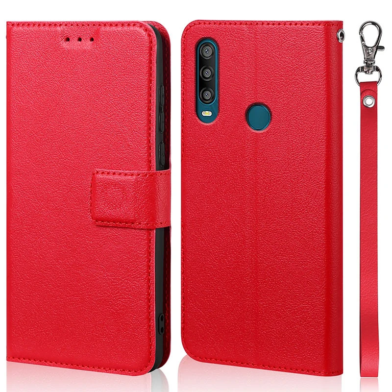 Wallet Case For Alcatel 1 2019/1SE 2020 With Card Holder,Magnetic Wood grain Leather Kickstand Case Slots,Shockproof Cover