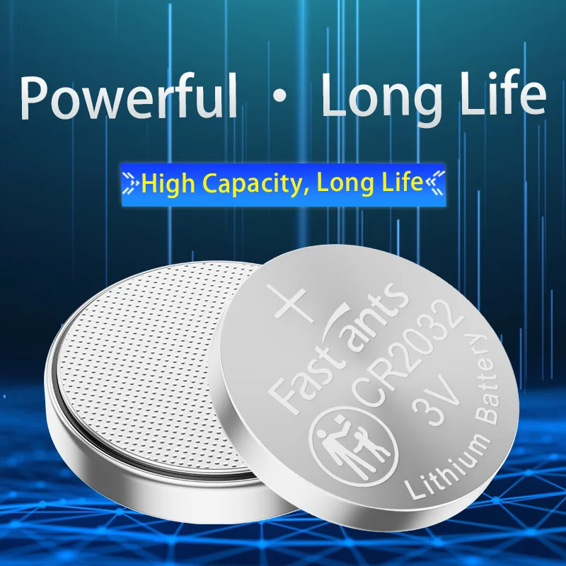 Original CR2032 3V Lithium Coin Battery Button Cell Long Life for Airtag Car Key Remote Control Motherboard Fish Float Locator