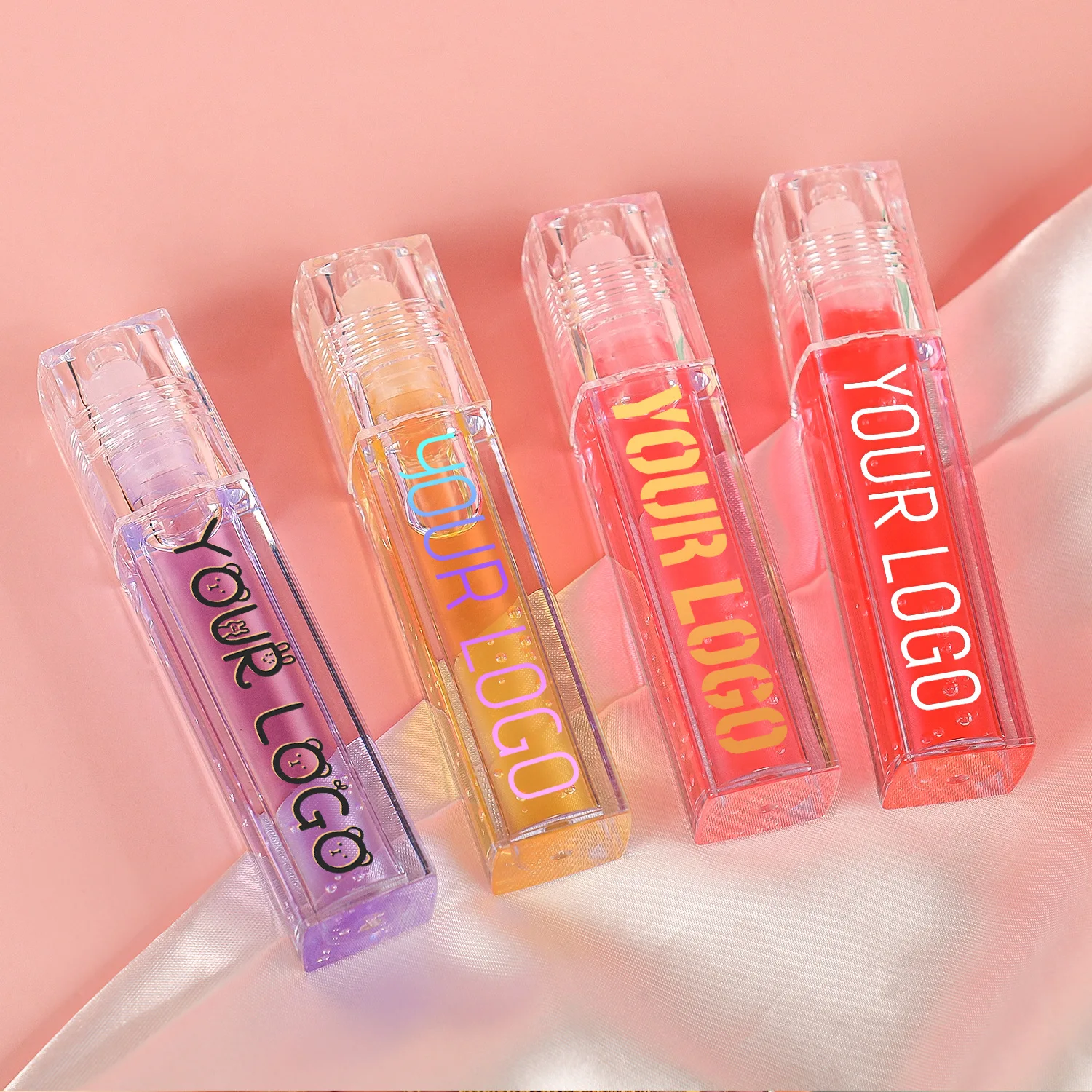 Private Label Gloss Lip Oil Roll On Plumping Fruit Scented Flavour Lip Plumper Moisturizing Makeup Wholesale Custom Logo 20PCS