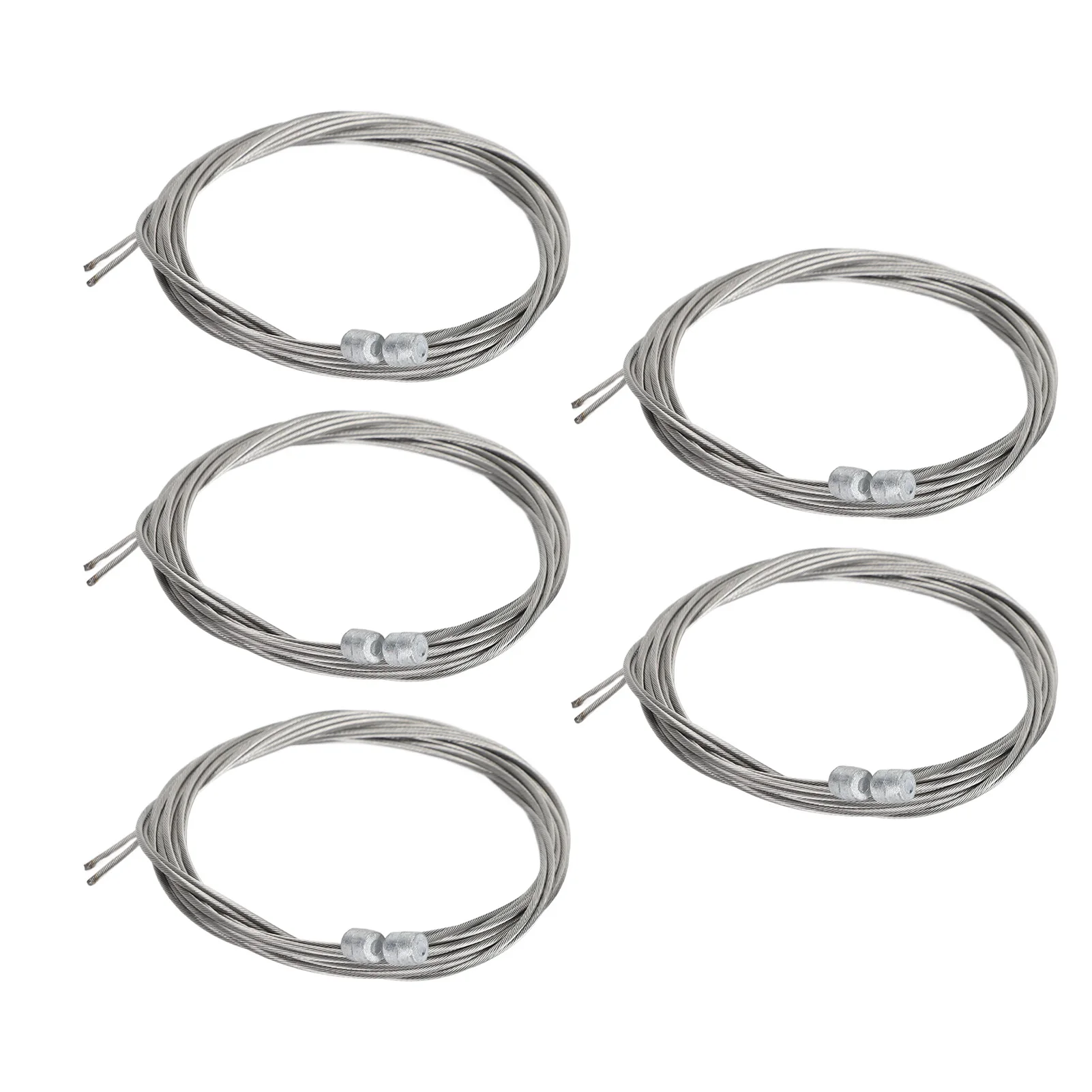 

10Pcs Bike Brake Cable 1.8m 1.5mm Flexible Bendable tainless Steel Bike Shift Brake Wire for Mountain Bikes