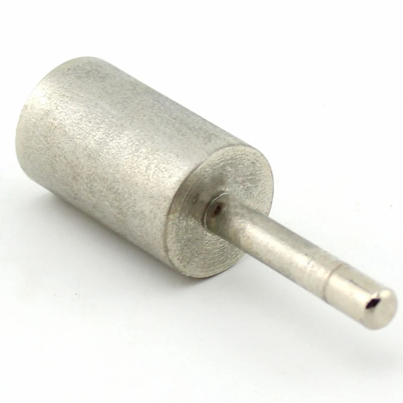 Revestido Diamante Rotary Burrs Cabeça de Cilindro Bits de Moagem Grit 1000 Shanks mm Ferramentas Lapidárias para Pedra 10 mm 12 mm 14 mm Pcs