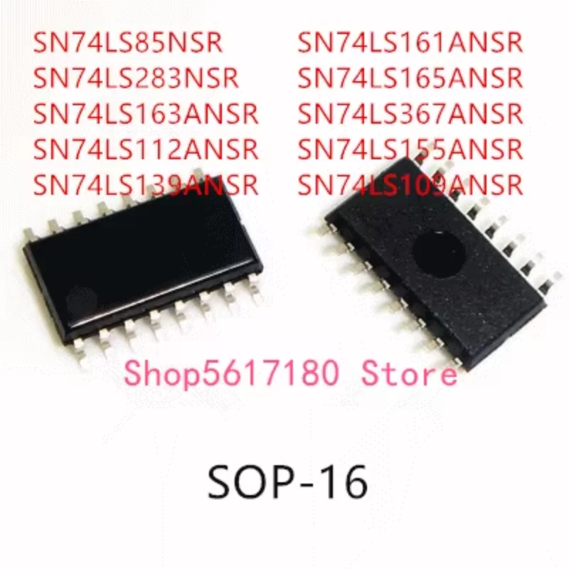 

10шт SN74LS85NSR SN74LS283NSR SN74LS163ANSR SN74LS112ANSR SN74LS139ANSR SN74LS161ANSR SN74LS165ANSR SN74LS367ANSR SN74LS155ANSR