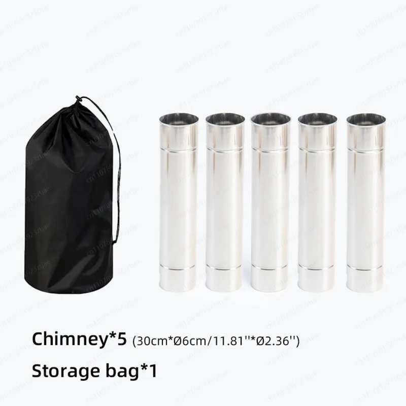 Chimney Anti-Scalding Thickened   Spark Elbow & Rain Cap,  Tent Fireplace Smoke Pipe Insulation