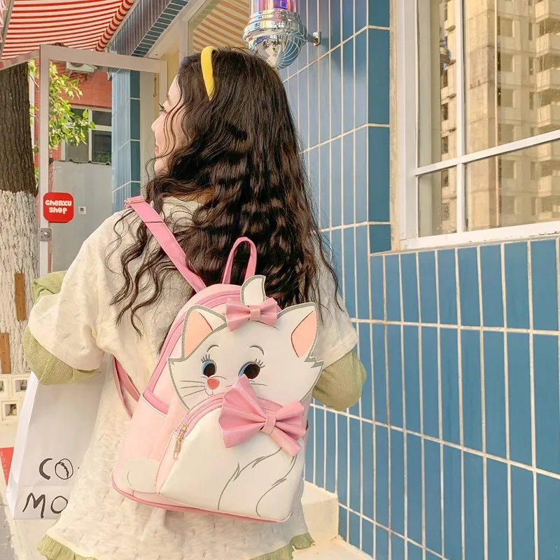 حقيبة ظهر ديزني الجديدة القبيحة اللطيفة اللطيفة باللون الأزرق الوحش حقيبة ظهر كاجوال للسفر