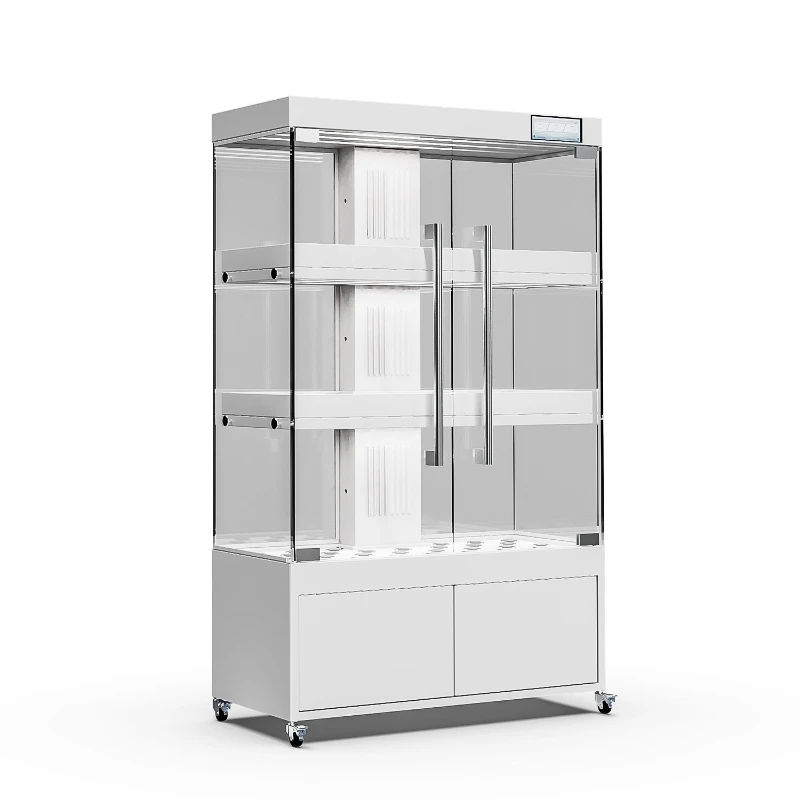 Intelligent hydroponic vegetable planter Home exhibition hall Research Soilless Three-dimensional planting cabinet equipment