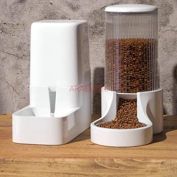 Cat bowl, dog bowl, cat food bowl, cat food automatic feeder, integrated water dispenser, cat bowl, pet drinking double bowl