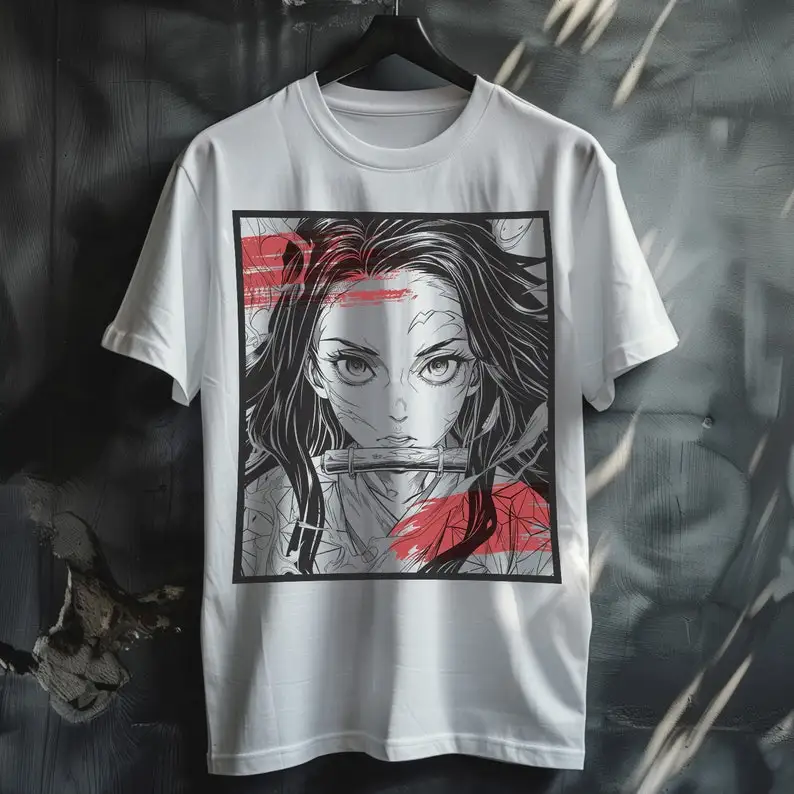 Nezuko Kamado, Demon Slayer Anime Fanbase T-shirt Manga Shirt, Mens Anime Shirt, Womens Anime T-Shirt, 100% Cotton Japanese