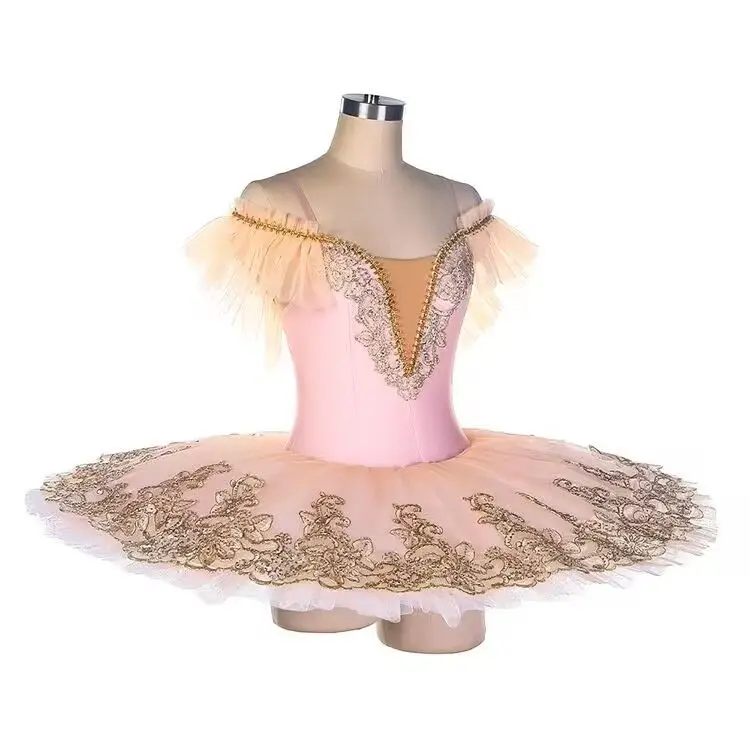 

New multi-colored swan dance performance costume fashion ballet suspender puffy skirt performance dance skirt in stock