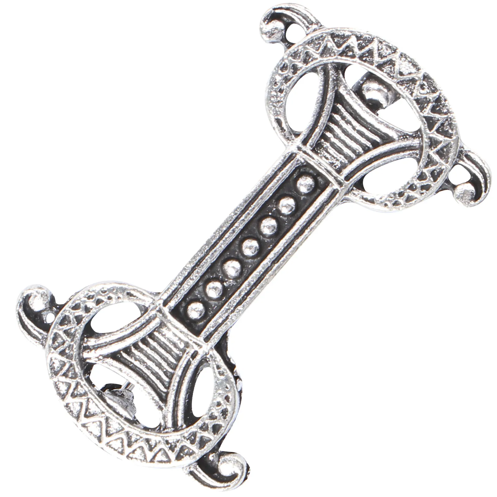 1Pcs Vintage Brooch Retro Alloy Decorative Corsage Stylish Clothing Accessory Creative Warm Festive Breastpin for Employee Trade