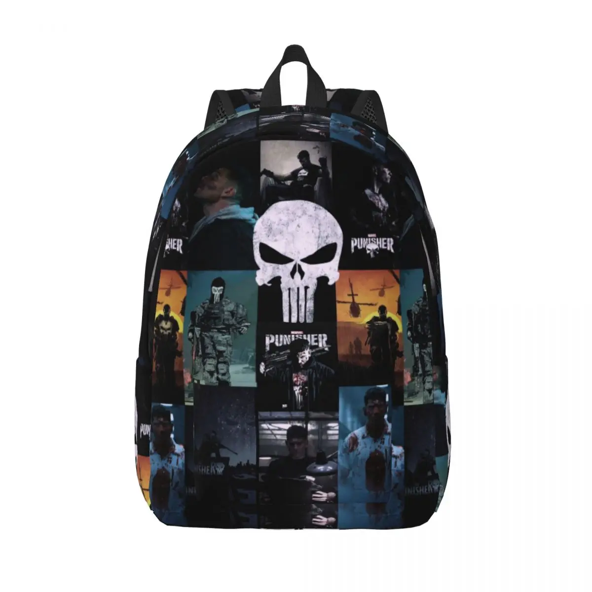 Custom 3D Print The Punisher Jon Bernthal Wallpaper Canvas Backpack for  School College Travel Bags  Bookbag Fits 15 Inch Laptop