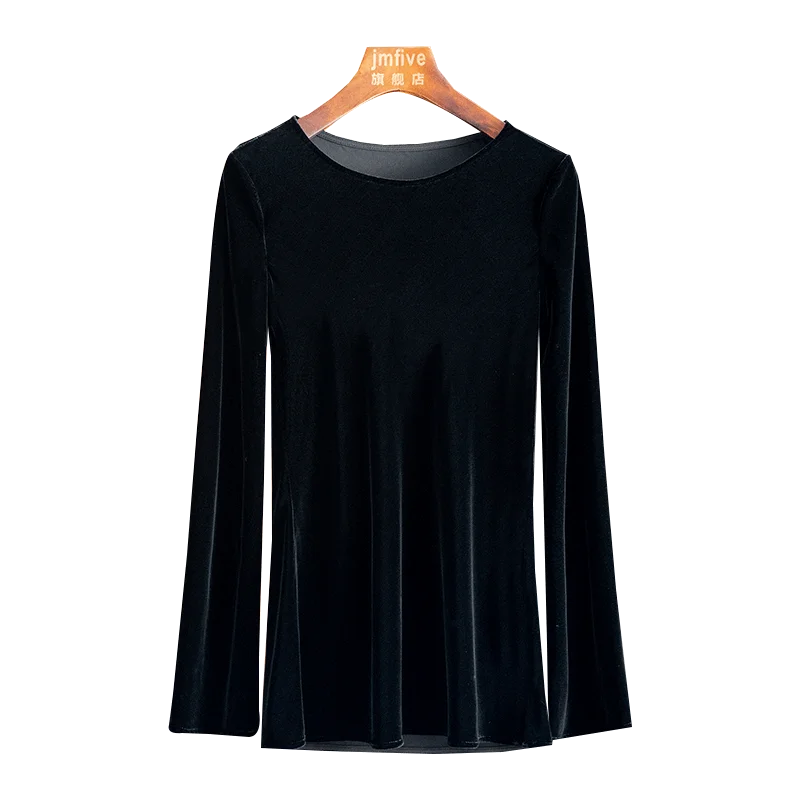 New Chinese-Style Silk Velvet Loose-Fitting Slimming Casual Blouse for Women, 2026 Autumn New Slim-Fit Long-Sleeve Top