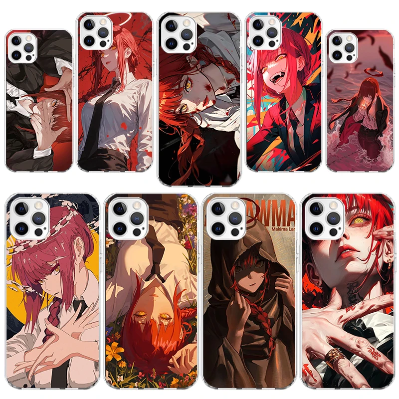 Чехол для телефона C-Chainsaw Mans Makima для iPhone 11 12 13 Mini 14 15 Plus 16 Pro Max 17 Air 16E 7 8 SE 17ProMax Soft Fundas Cover 11 Чехол для телефона C-Chainsaw Mans Makima для iPhone 11 12 13 Mini 14 15 Plus 16 Pro Max 17 Air 16E 7 8 SE 17ProMax Soft Fundas Cover 11