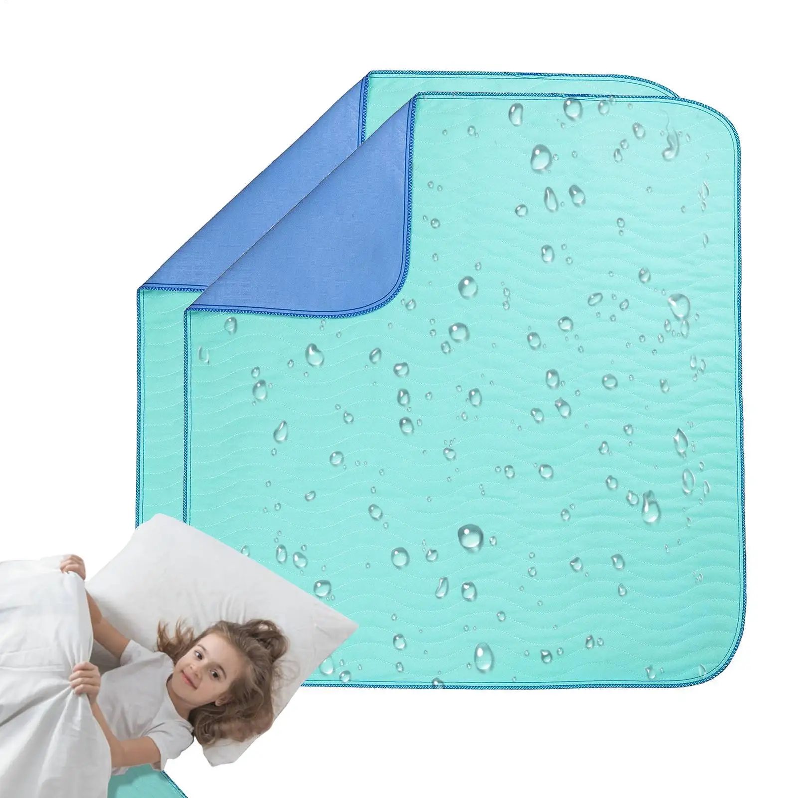 Washable Bed Pads Waterproof Mattress Protector Waterproof Mattress Pads for Elderly and Adults Bed Pads Washable Waterproof