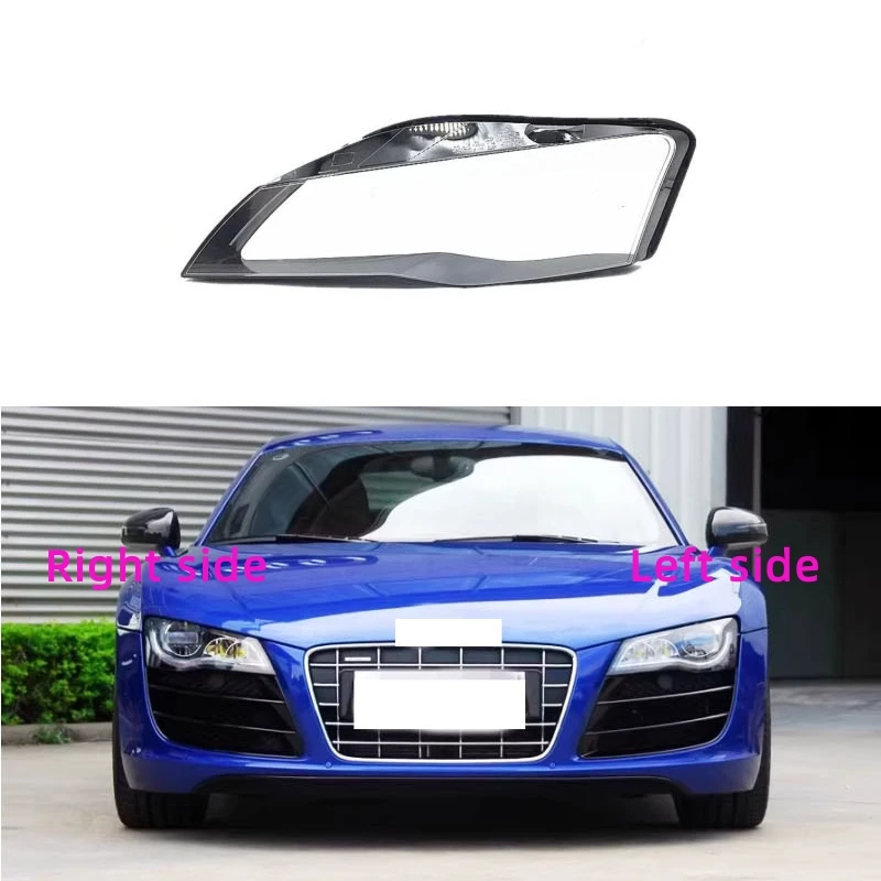 

For AUDI R8 2007 2008 2009 2010 2011 2012 2013 2014 2015 Headlight Shell Headlamp Cover Replacement Lamp Shade Lens Glass