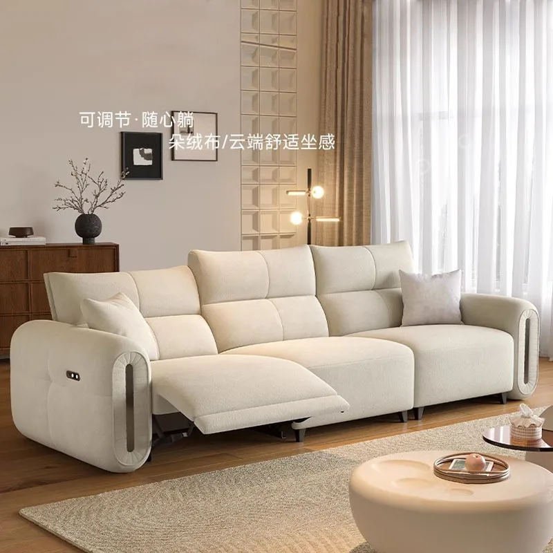 

Customizable New Electric Cream Wind Modern Cloth Sofa