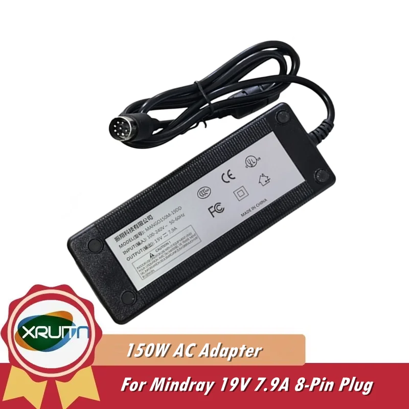 Replacement AC Adapter For MANGO150M-19DD 19V 7.9A 150W 8PIN MANGO150M-19DM Charger For Mindray M9 TE7 TE8 MEDICAL Power Supply