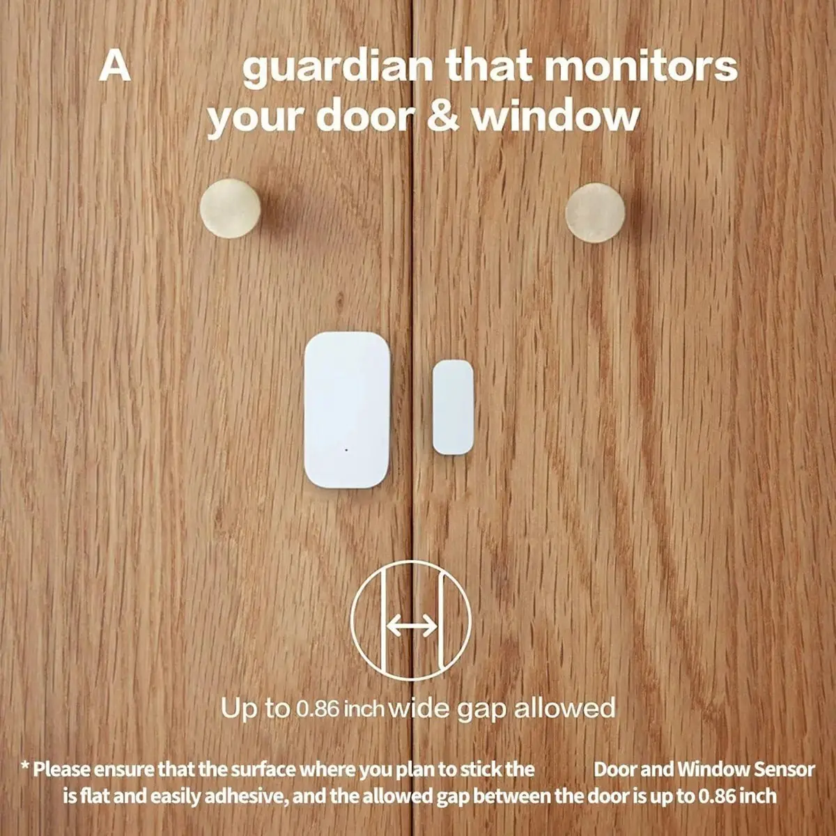 Window Sensor Zigbee Wireless Connection Smart Mini Door Sensor Home Assistant for Gateway Home
