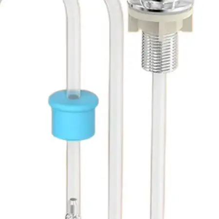 Dish Soap Dispenser ABS and Stainless Steel Parts with 1M Silicone Hose for Standard Kitchen Sink Installation