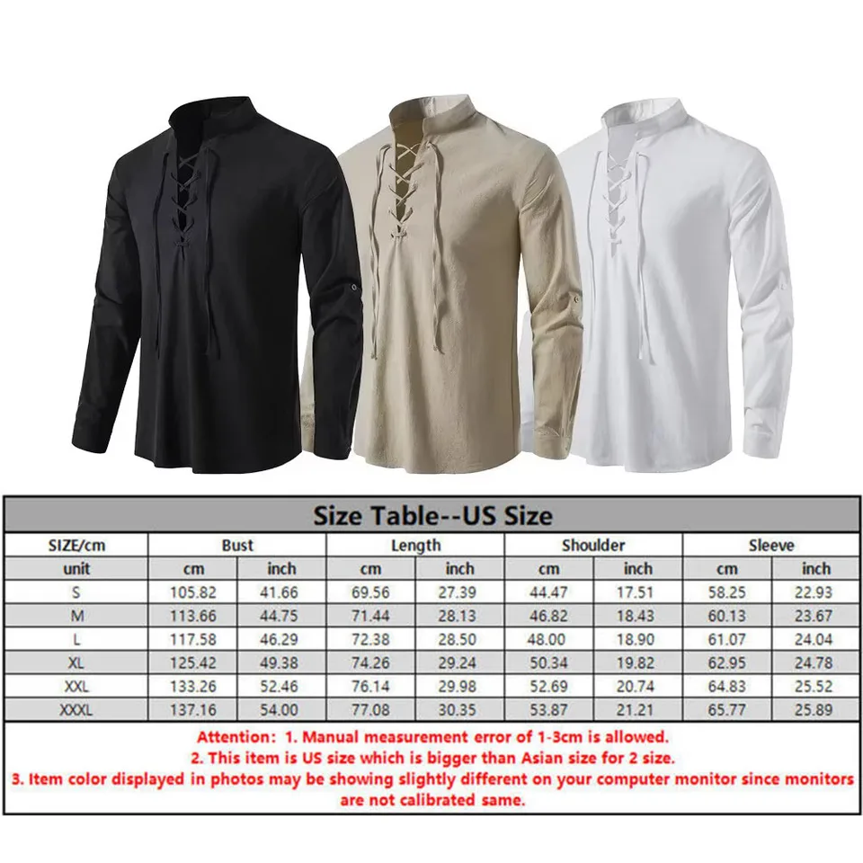 Conjunto De Hombre De 2 Piezas En Algodón Y Lino – Camisa De Manga Larga + Pantalón Deportivo Holgado, Ideal Para Primavera Y Verano, Para Ocio, Deporte O Estar Por Casa