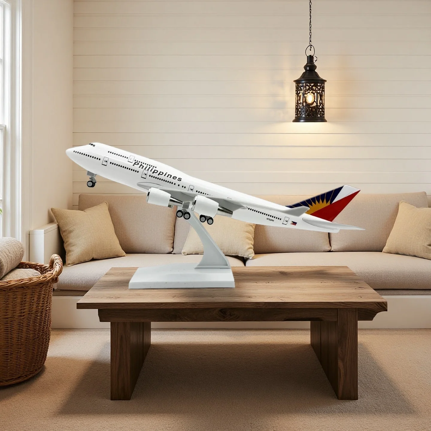 

Aircraft Model 1:250 Scale 30CM B747 Philippines Airlines Of Diecast Miniature Aviation Model Airplanes Decoration Home