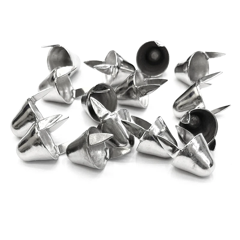 13 mm Silver Iron Buckle Decorative Rivet for Leather /Clothes/ Bags /Shoes Western Metal Head Conical Buttons Gothic Punk Nail