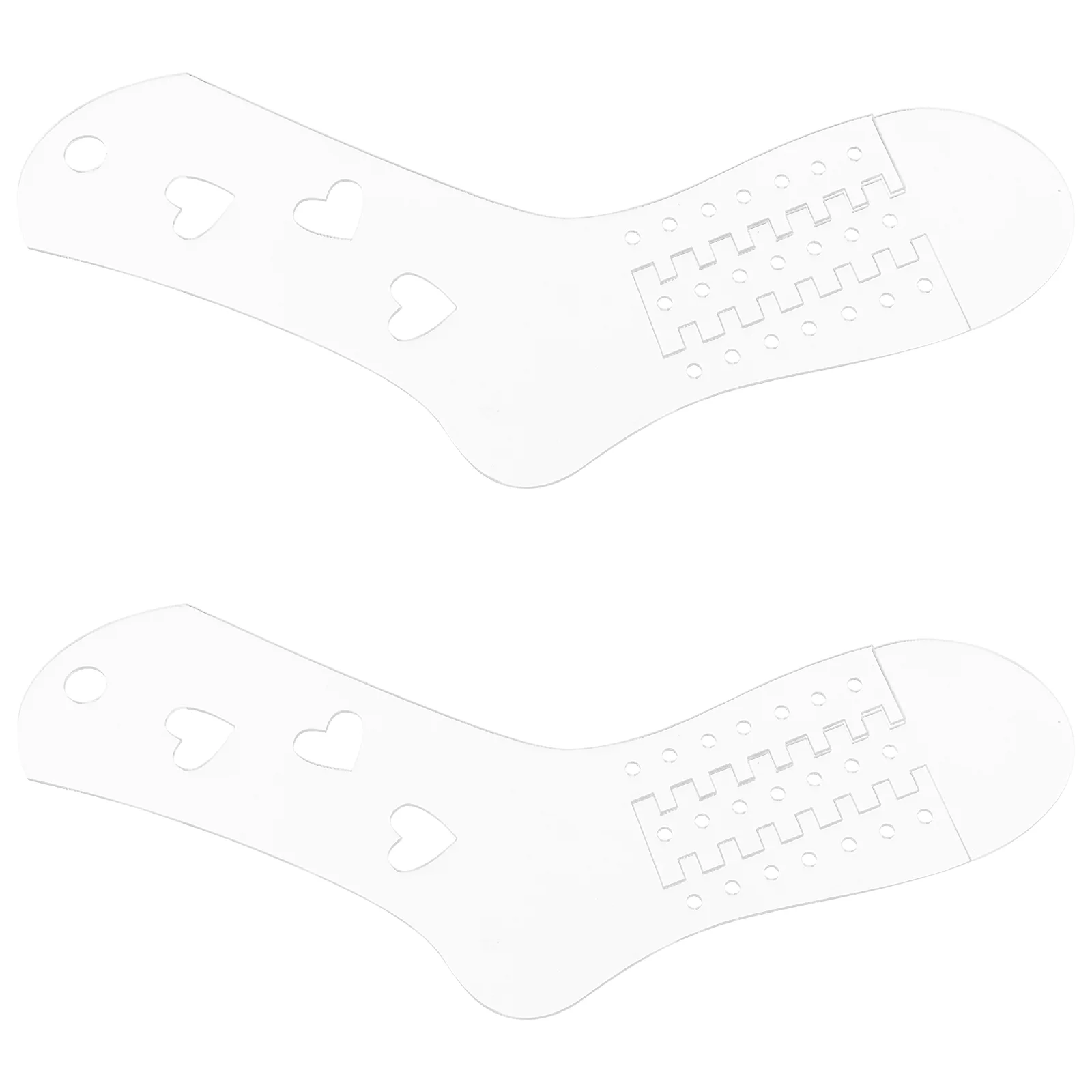 

2 Pcs Sock Model Blocking Knitters Shaper Form Blocker Knitting Accessories Acrylic Blockers Hand Props