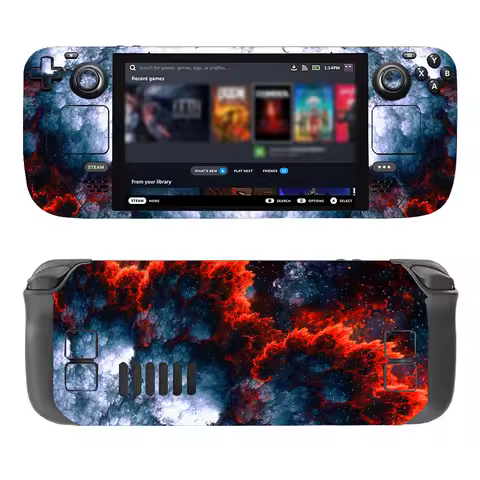 Protective Sticker Vinyl Skin for Steam Deck Console Full Set Decal Wrapping Cover For Steam Deck Accessories Premium Stickers