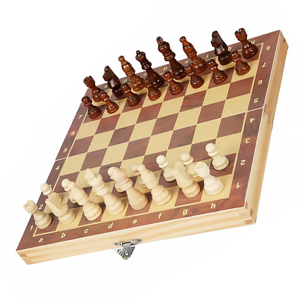 Magnetic Chess Toys Board Game Puzzle Wooden Entertainment Chessboard Student Children Educational