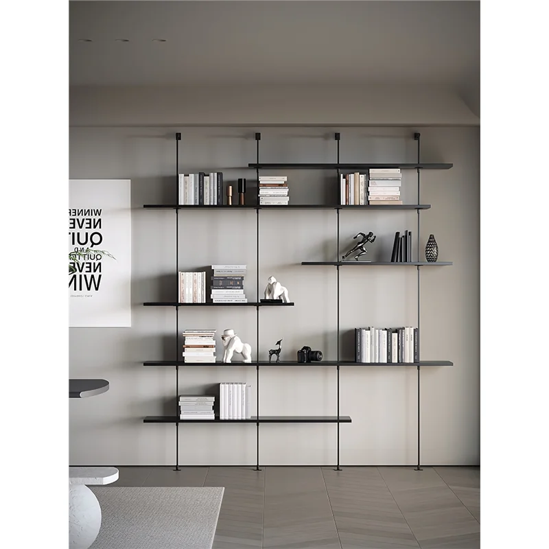 Storage Display Rack Shelf Display Rack Wall Multi-Layer Wall Hanging Whole Wall Storage Minimalist Baffle Open Bookshelf