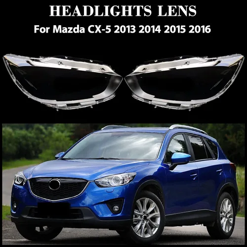 Para Mazda CX-5 2013 2014 2015 2016 carcasa de faros transparente cubierta de faro pantalla de lámpara lente Original de plexiglás