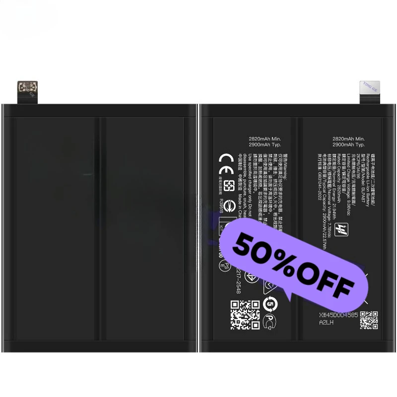 BLPA87 for OPPO Realme GT6 Mobile Phone Battery High Quality High Capacity Battery Replacement Bateria Grade A Cell with Tools