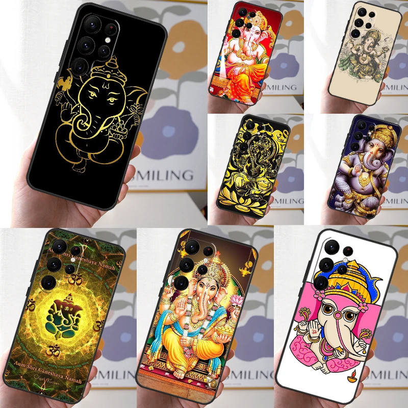 Lord Ganesha Case For Samsung Galaxy S23 Ultra S24 S22 S8 S9 S10 Plus Note 10 20 Ultra S20 S21 FE Cover