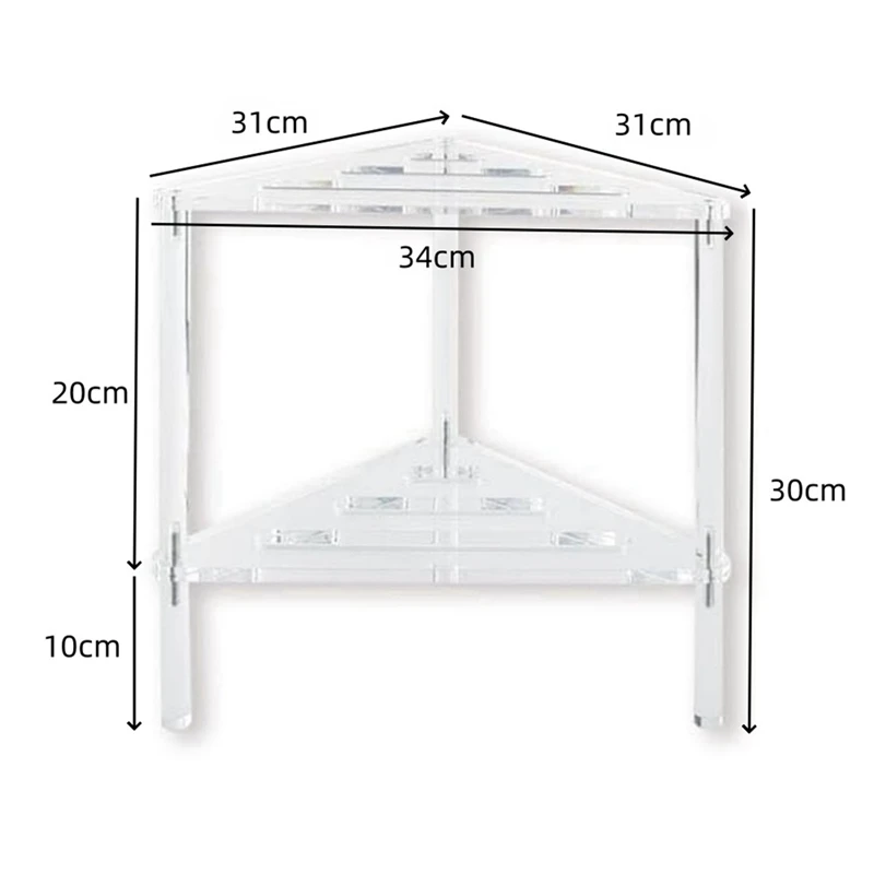 A74E-Acrylic Shower Bench, 12In D X 12In W X 12In H, Heavy Duty 50Lbs Capacity, Waterproof Non-Slip With Storage Shelf