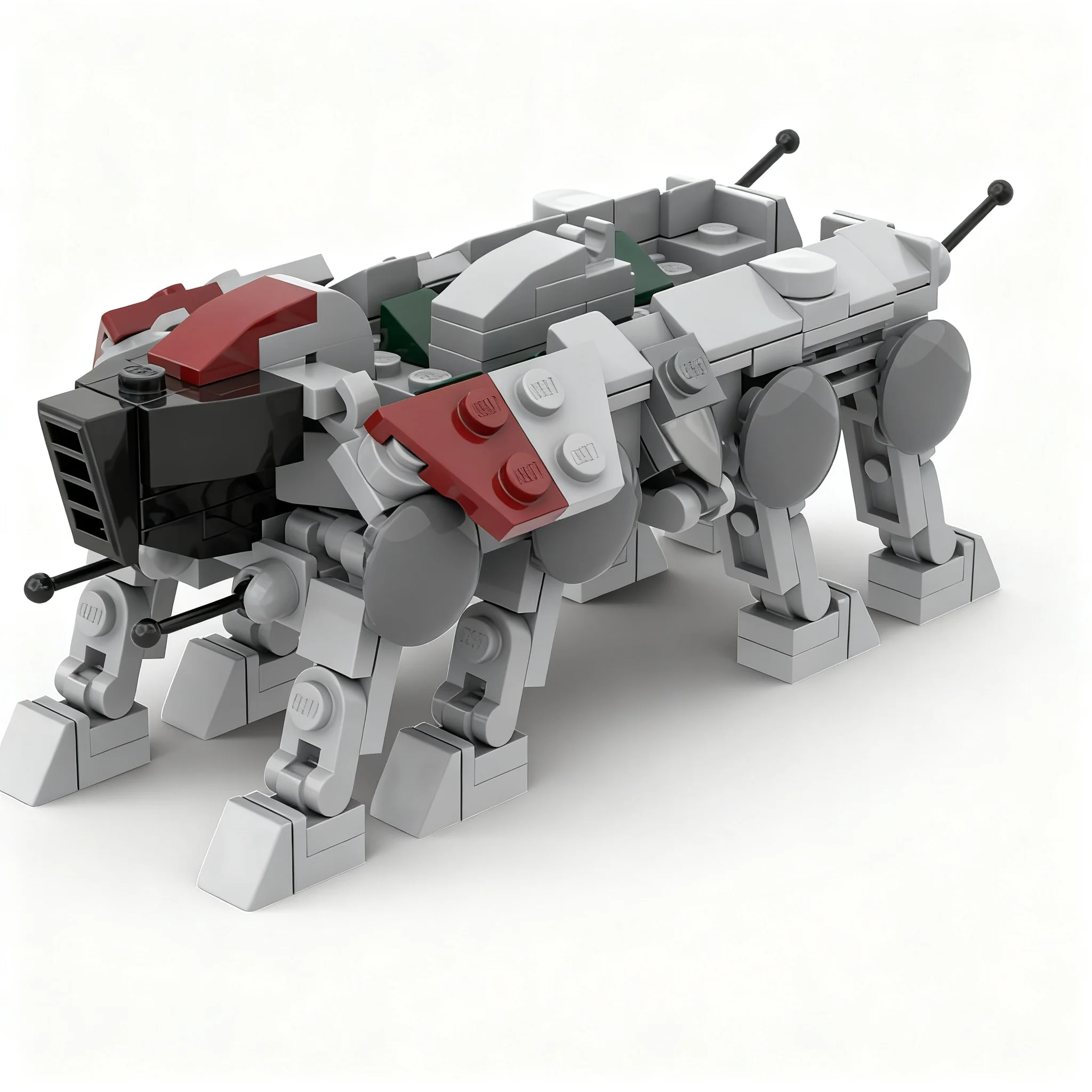 208pcs MOC AT OT Transport Model Building Blocks Construction Toy Christmas Gift Creative Education Brick Presentation Assemble
