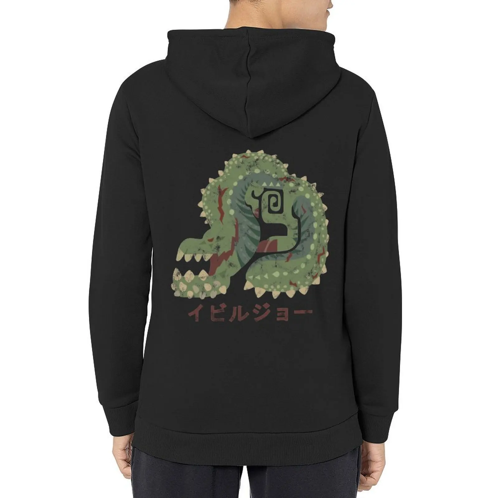 

Monster Hunter World Deviljho Kanji Icon Hoodie fashion men korean autumn clothes men's winter sweater autumn hoodie for men