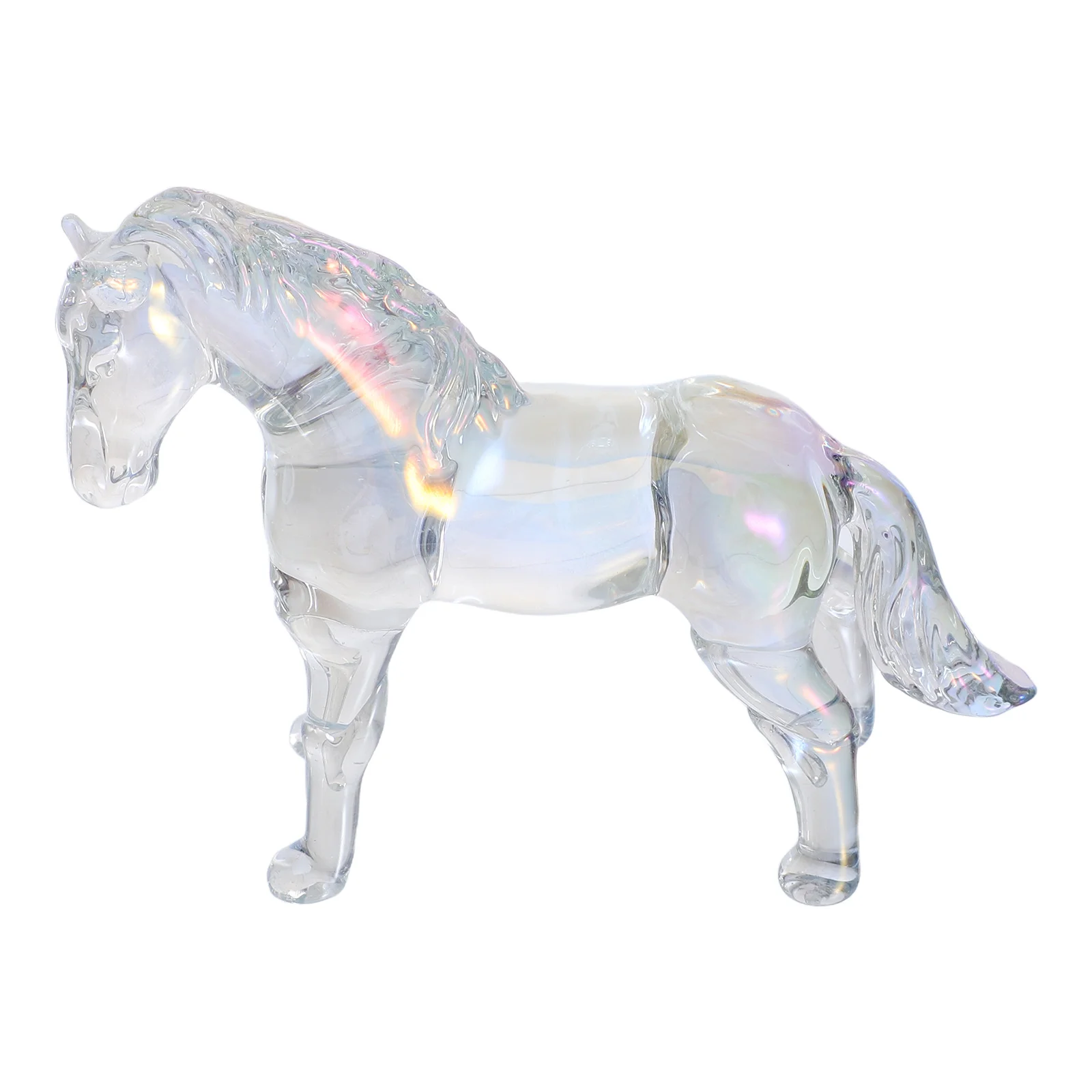 

Luxury Crystal Horse Art: Detailed Horse Sculpture for Housewarming Gift - Enhances Living Room Or Office Ambiance - Vintage