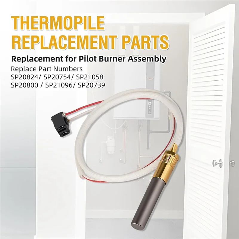 For Rheem, Ruud, Richmond LP Thermopile Sensor Kit For Water Heaters- Compatible Models SP20824/SP21058
