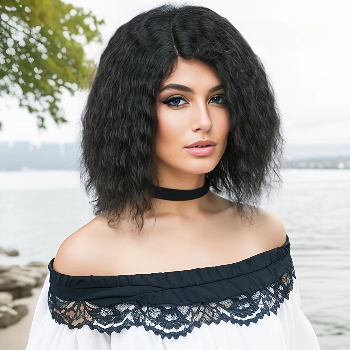 

Curly Part Lace Human Hair Wigs Curly Lace Closure Pixie Cut Wigs Brazilian Non-Remy 4x1 T Lace Wigs Transparent HairUGo