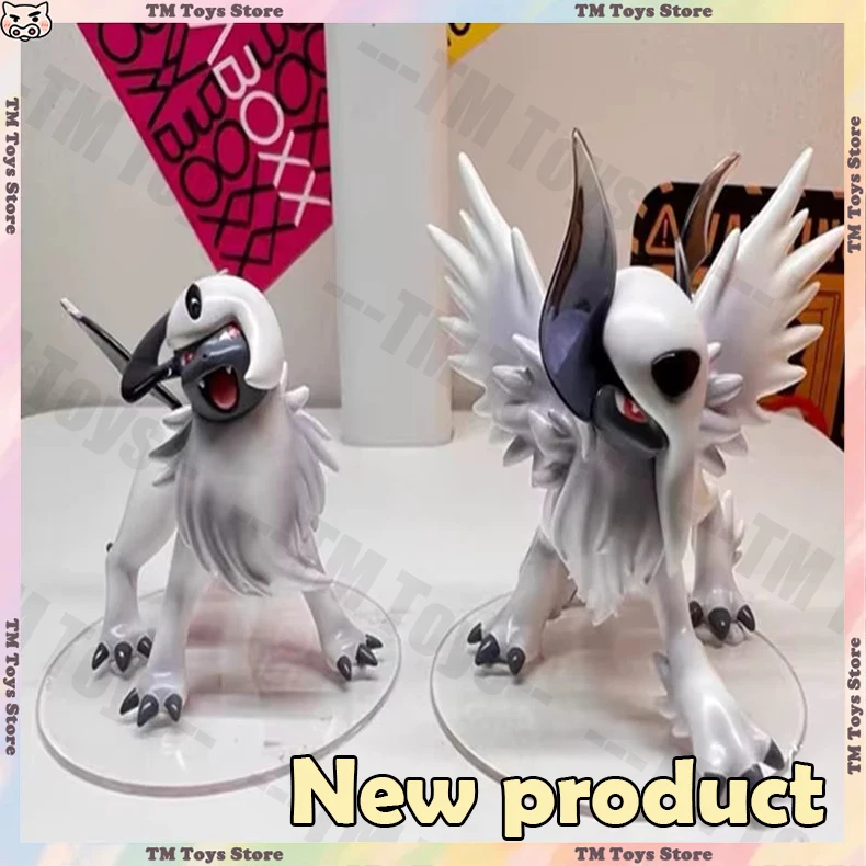 

New Absol Figures Absol Evolutionary Group Anime Figure PKM PVC Statue Desktop Ornament Collection Model Toys Birthday Gifts