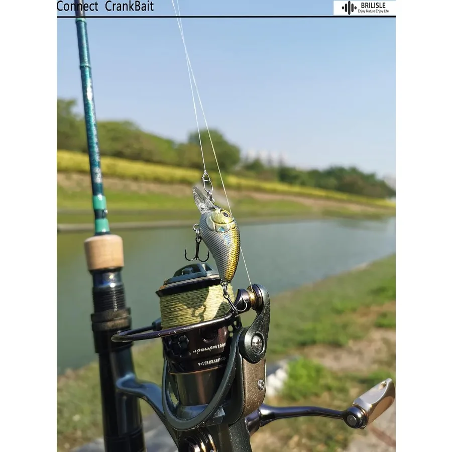 Crankbait Sps و Sp كليب ل باس السحر Duolock Sps الصيد المياه العذبة الثنائي قفل سريع Sps الفولاذ المقاوم للصدأ أعلى الشد سلسلة #5