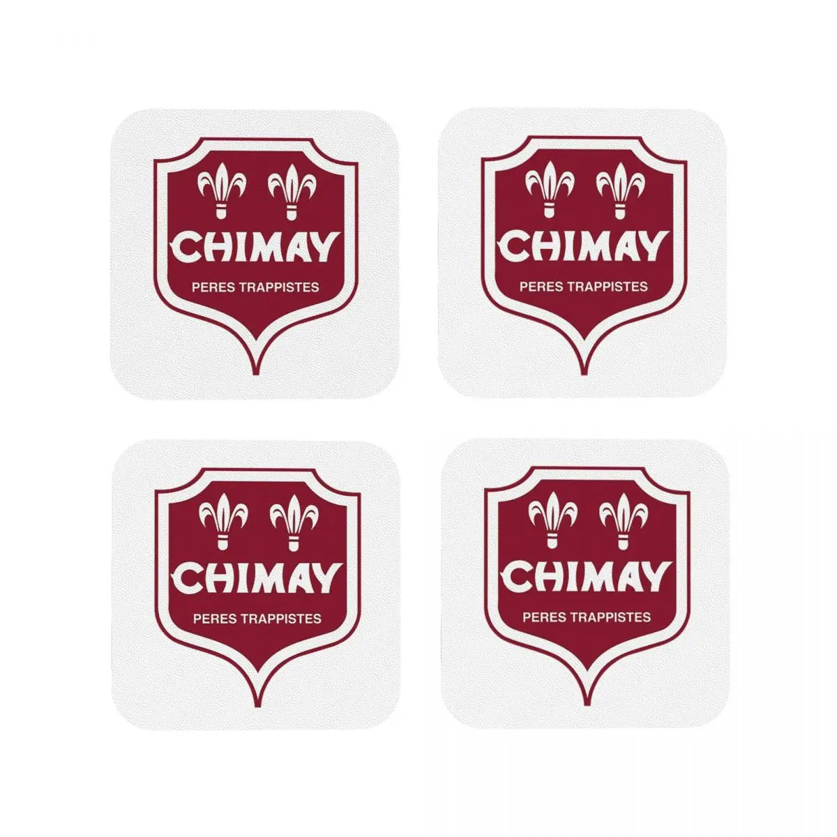 Chimay Coasters Kitchen Placemats Waterproof Insulation Cup Coffee Mats For Decor Home Tableware Pads Set of 4 - view 4