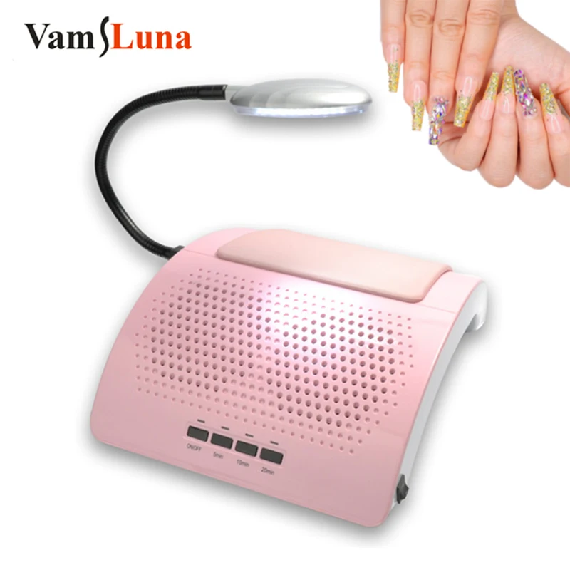 3 In 1 Table Nail Vacuum Lamp Manicure Dust Collector 45W LED Manicure Dry Lamp Beauty Shop Manicure Shop